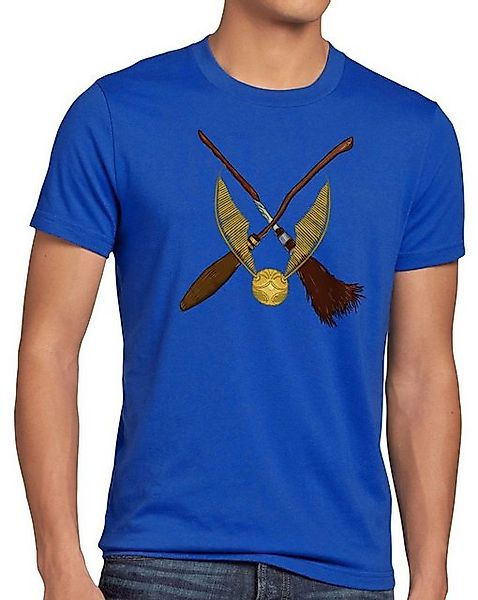 style3 T-Shirt Goldener Schnatz turnier sport besen harry quidditch potter günstig online kaufen