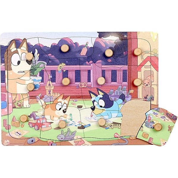 Bluey Steckpuzzle Motiv Unisex Kinder, 12 günstig online kaufen