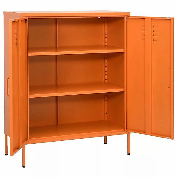 Lagerschrank Orange 80x35x101,5 Cm Stahl günstig online kaufen