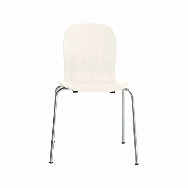 Stapelbarer Stuhl Tate Wood holz weiß /Jasper Morrison, 2012 - Holz - Cappe günstig online kaufen