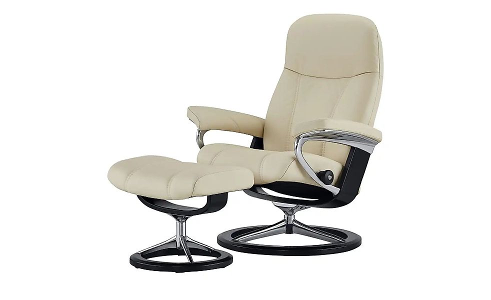 Stressless Relaxsessel mit Hocker Leder Consul L ¦ creme ¦ Maße (cm): B: 91 günstig online kaufen