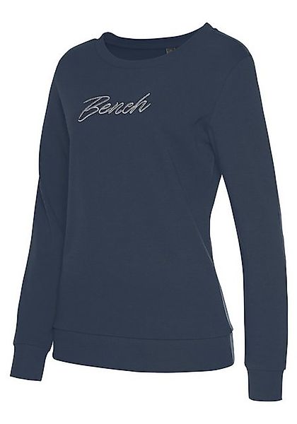 Bench. Loungewear Sweatshirt mit glänzender Logostickerei, Loungewear, Loun günstig online kaufen