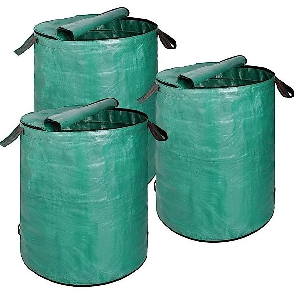 TTL GARDEN Gartensack 300 L 3er Set – Laubsack Mit Reißverschluss Deckel Do günstig online kaufen