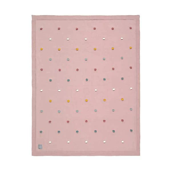 Lässig Babydecke Dots Pink Oder Dots Mint 100 % Bio-baumwolle Gots günstig online kaufen
