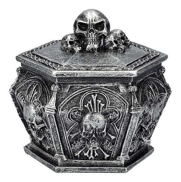 Figuren Shop GmbH Dekoobjekt Schatulle Totenkopf - Beinhaus - Gothic Aufbew günstig online kaufen