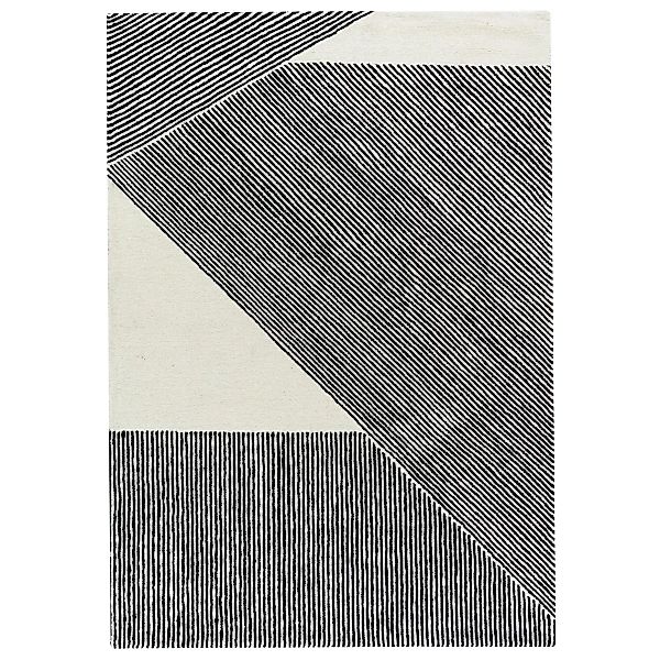Stripes Wollteppich naturweiß 200 x 300cm günstig online kaufen