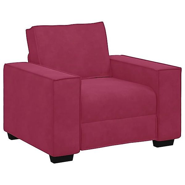 vidaXL Sofa Sessel Weinrot 59 cm Samt günstig online kaufen