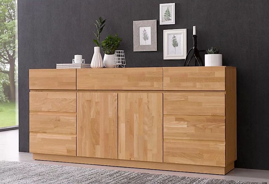 Home affaire Sideboard, Kommode, Breite 180 cm, teilmassiv, FSC-zertifizier günstig online kaufen