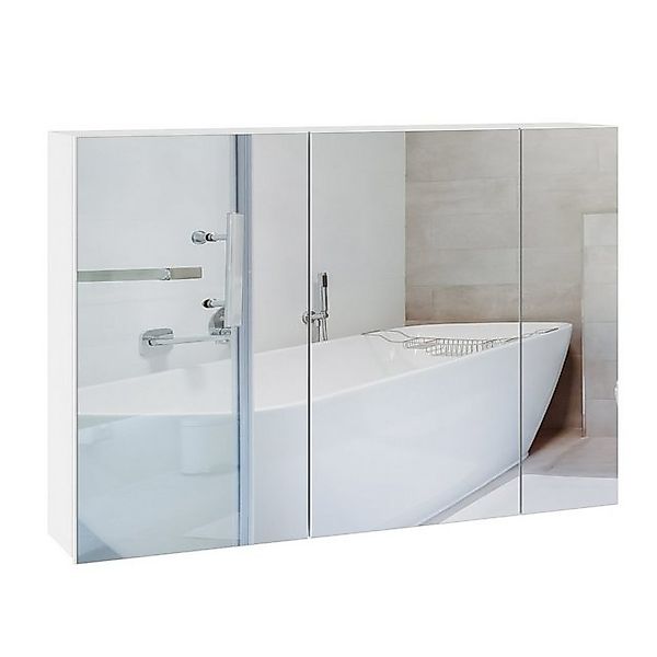 Homfa Spiegelschrank 87,5cm breit Badezimmerspiegelschrank mit günstig online kaufen