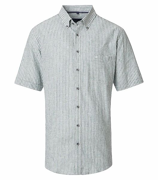 CASAMODA Kurzarmhemd "CASAMODA Leinenhemd Kurzarm gestreift" günstig online kaufen