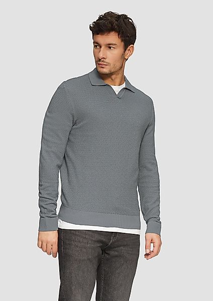 s.Oliver Longpullover Strickpullover Strukturierter Strickpullover mit günstig online kaufen