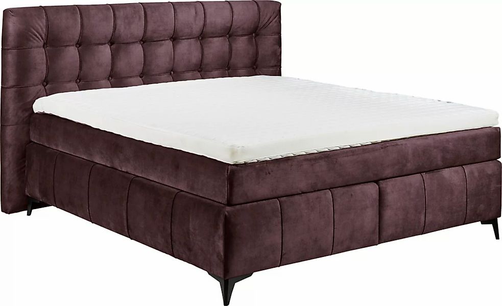ED EXCITING DESIGN Boxspringbett »Oregon«, inkl. Duo-Matratze - Kokosmatte, günstig online kaufen