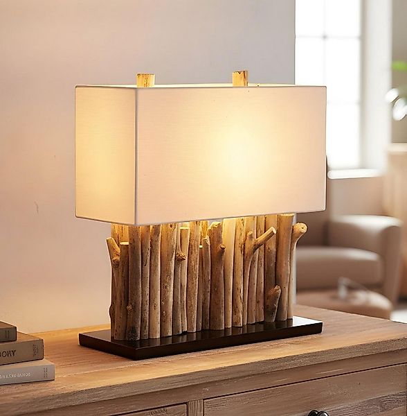 Levandeo® Nachttischlampe, levandeo Lampe 35 x 40 x 16 cm Tischlampe Treibh günstig online kaufen