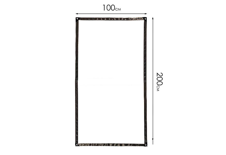 Clanmacy Schutzplane PVC transparente Plane Abdeckplane mit Ösen und Seil ( günstig online kaufen