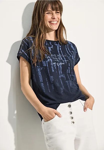 T-Shirt mit Burn-Out günstig online kaufen