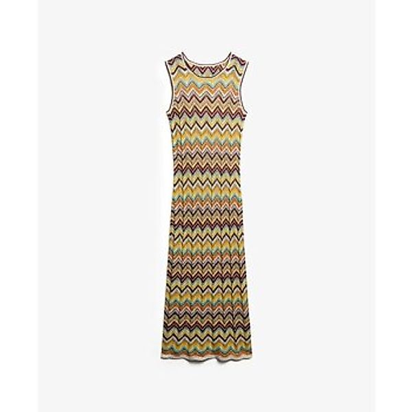 Superdry  Kleider Robe mi-longue en maille zigzag femme günstig online kaufen