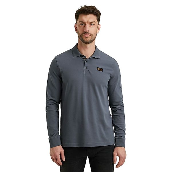 PME Legend Herren Poloshirt LONG SLEEVE POLO AMERICAN CLASSIC - Regular Fit günstig online kaufen