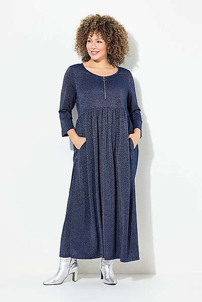 Ulla Popken Jerseykleid Jersey-Midikleid Glitter A-Linie günstig online kaufen