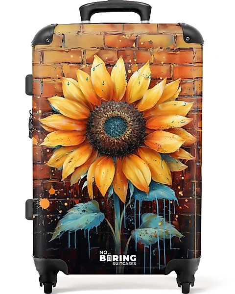 NoBoringSuitcases.com© Hartschalen-Trolley Sonnenblume im Graffiti-Stil 67 günstig online kaufen