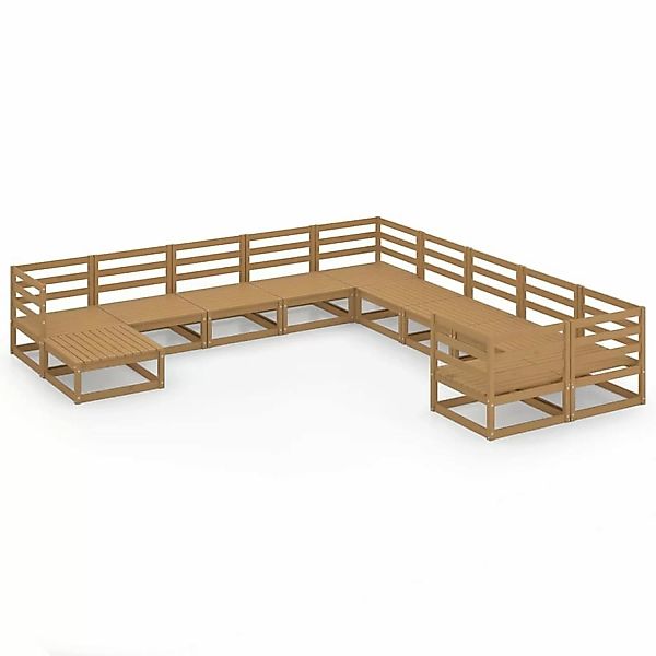 vidaXL 11-tlg Garten-Lounge-Set Massivholz Kiefer Modell 41 günstig online kaufen