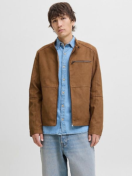 Jack & Jones Bikerjacke JJEDYLAN mit wasserabweisender Funktion unifarben, günstig online kaufen