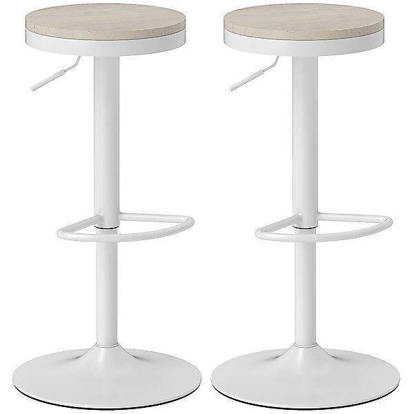 HOMCOM Set mit 2 Barhockern, drehbare Barstühle, moderne Barhocker mit Pini günstig online kaufen