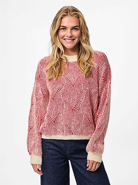 pieces Rundhalspullover PCJENNA LS O-NECK KNIT günstig online kaufen