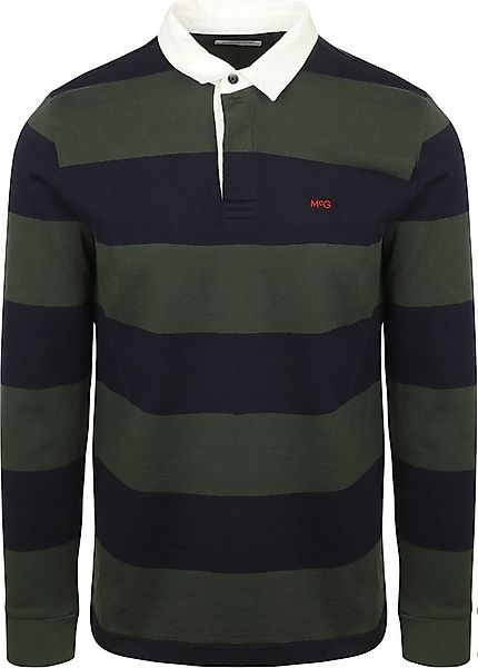 McGregor Rugbyshirt Streifen Navy Olive - Größe XL günstig online kaufen