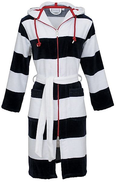 Carl Ross Damenbademantel Damen Bademantel mit Kapuze und Reißverschluss, k günstig online kaufen