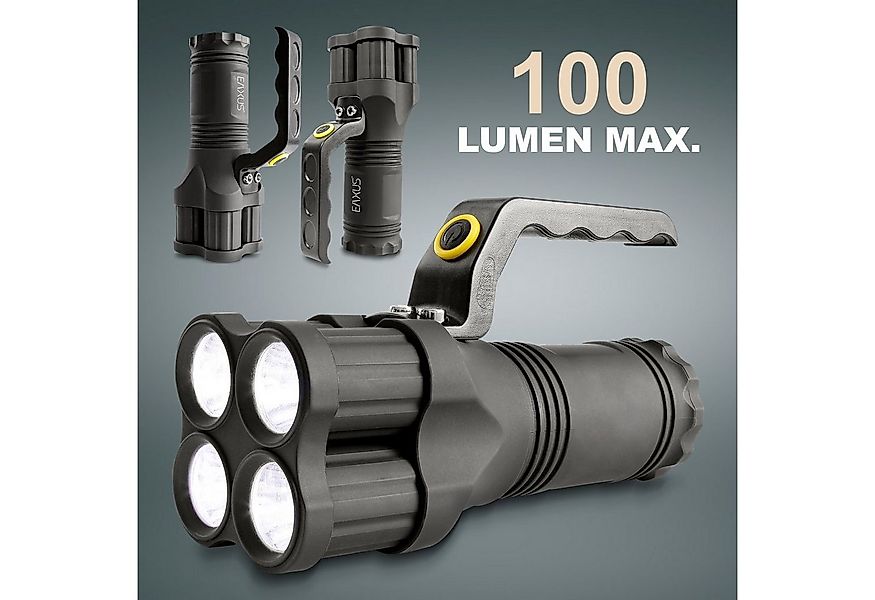 EAXUS LED Taschenlampe Leuchtstarker Handstrahler/Handscheinwerfer mit Grif günstig online kaufen