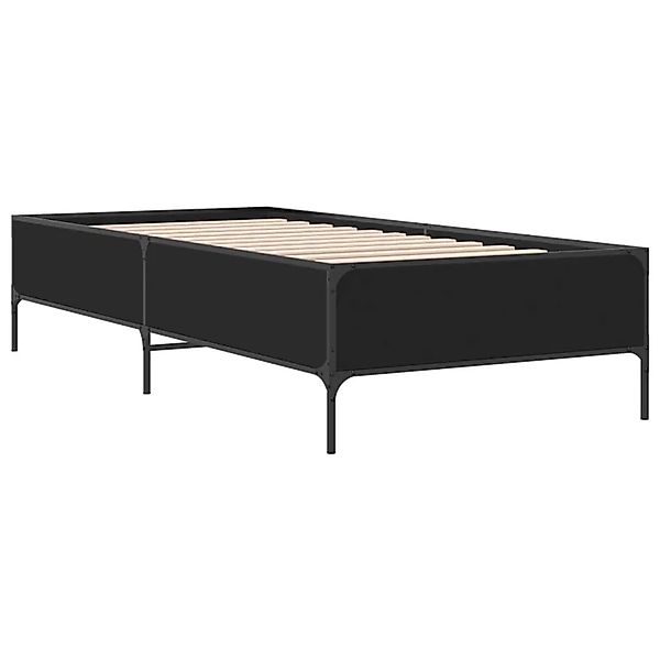 vidaXL Bettgestell Schwarz 90x190 cm Holzwerkstoff und Metall 844986 günstig online kaufen