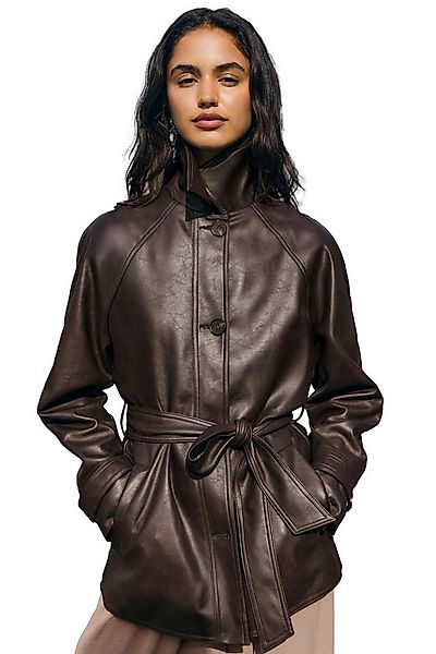 Friends Like These Lederjacke Friends Like These Kunstlederjacke mit Gürtel günstig online kaufen