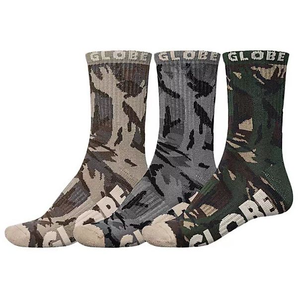 Globe Eco Camo Crew Socken 3 Paare EU 39-44 1/2 Camo günstig online kaufen