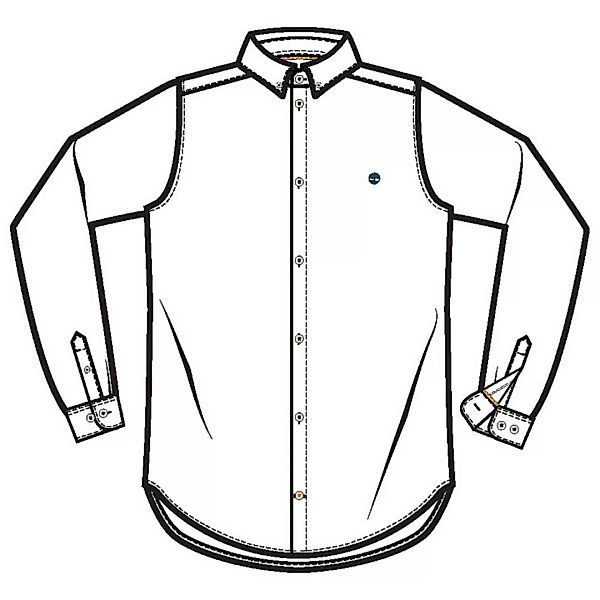 Timberland Elevated Oxford Slim Langarm Hemd XL White Yd günstig online kaufen