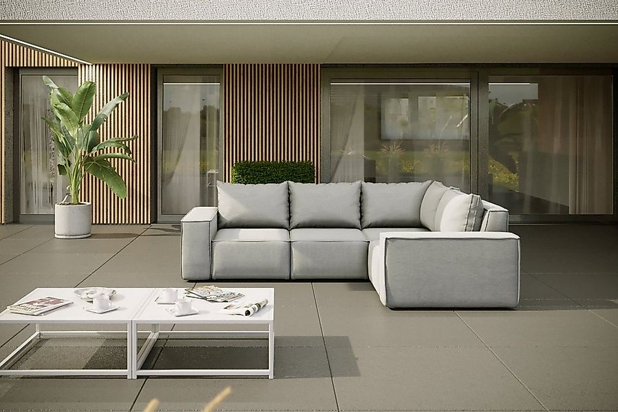 Friderik-EU Gartensofa GARTEN Couch Wasserdichtes Sofa Outdoor Gartenmöbel günstig online kaufen