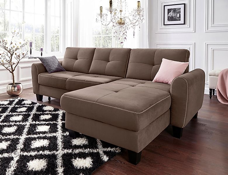 sit&more Ecksofa Varese L-Form, mit Federkern, günstig online kaufen