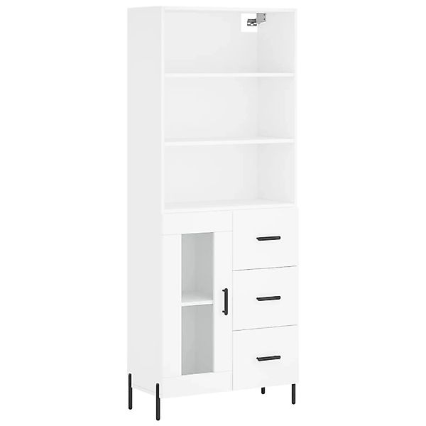 vidaXL Highboard Weiß 69,5x34x180 cm Holzwerkstoff 3189517 günstig online kaufen