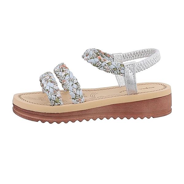 Ital-Design Damen Freizeit Riemchensandalette (85960444) Keilabsatz/Wedge günstig online kaufen