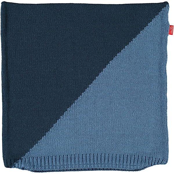 Esprit Kissenhülle Macro - 38x38 cm - Farbe: 080 - blau (70004) günstig online kaufen