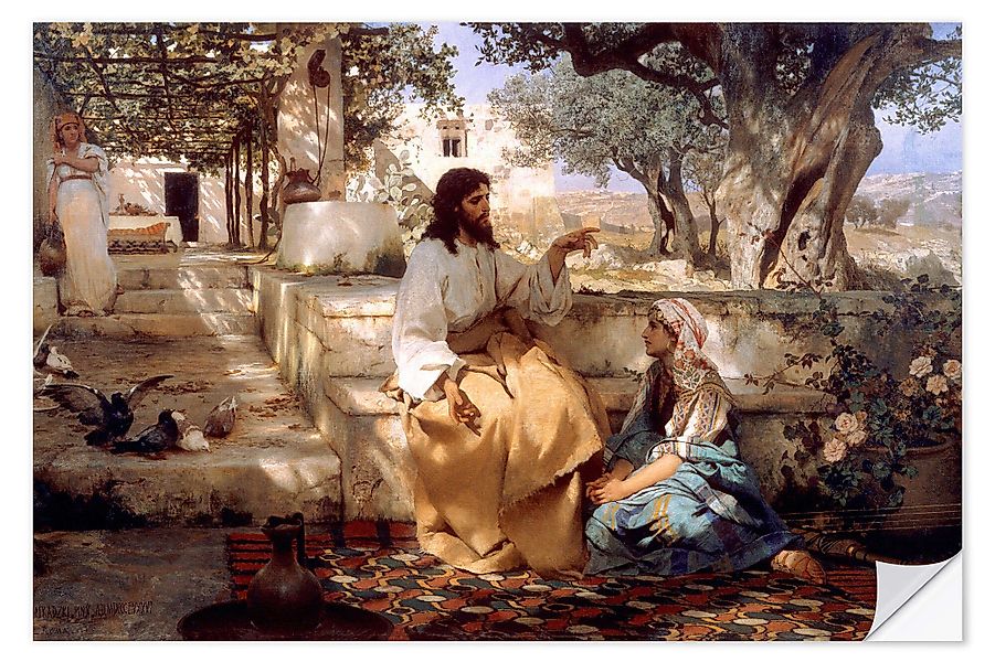 Posterlounge Wandbild Christus bei Maria und günstig online kaufen