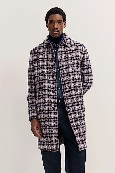 bugatti Langmantel "Wollmix", kariert mit Umlegekragen und Modern Fit günstig online kaufen