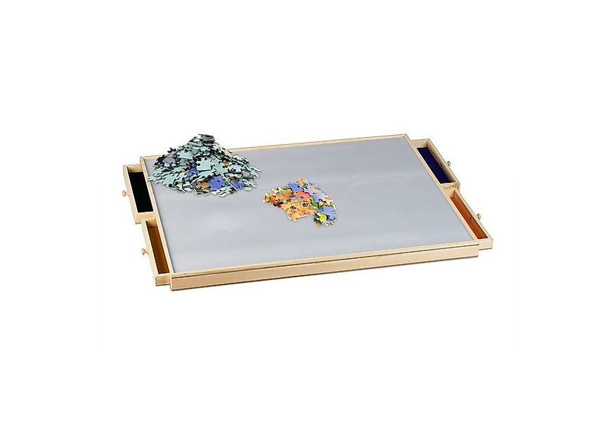 relaxdays Puzzleunterlage Puzzlebrett mit 4 Schubladen günstig online kaufen