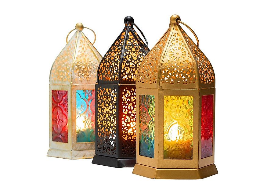 Marrakesch Orient & Mediterran Interior Teelichthalter 3er Set Orientalisch günstig online kaufen
