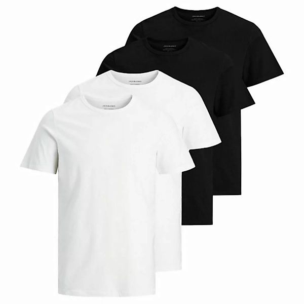 Jack & Jones T-Shirt Herren T-Shirt, 4er Pack - JACBASIC CREW NECK TEE günstig online kaufen