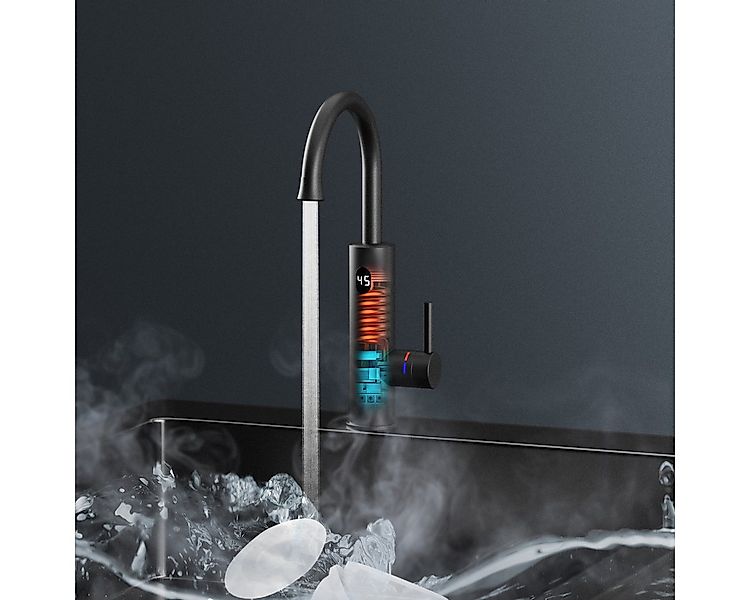 Oihpaw Küchenarmatur mit integriertem Durchlauferhitzer Wasserhahn (1-St) 3 günstig online kaufen