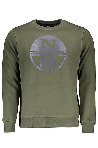 North Sails Sweatshirt Grünes Herren Sweatshirt ohne Reißverschluss - günstig online kaufen