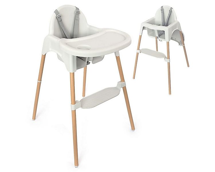 Zamboo Hochstuhl Grau, Baby Kinderhochstuhl ab 6 Monate, 3,5 kg leicht, mit günstig online kaufen