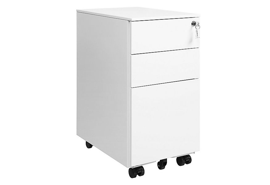 SONGMICS Aktenschrank Rollcontainer, mit 3 Schublade, vormontiert, 2 Größen günstig online kaufen
