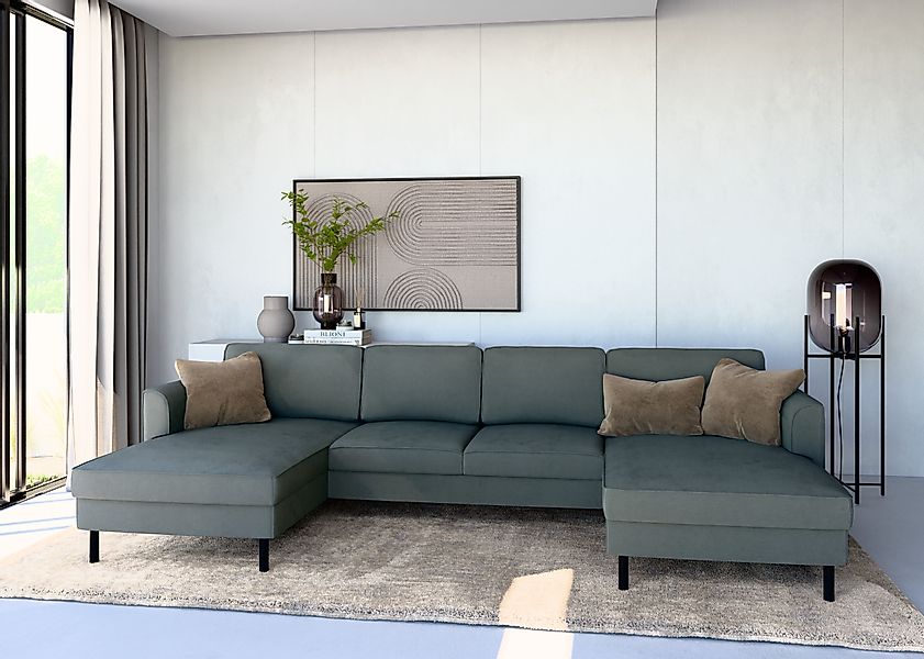 Home affaire Wohnlandschaft »Booster II, whlw. mit Schlaffunktion & Bettkas günstig online kaufen