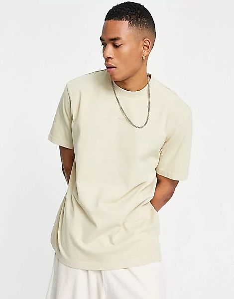 Reebok Classics – Natürlich gefärbtes T-Shirt in Creme-Weiß günstig online kaufen
